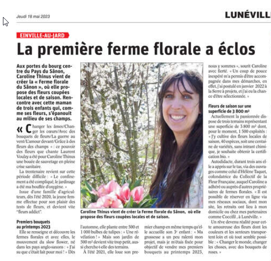 la première ferme florale a éclos est républicain meurthe et moselle