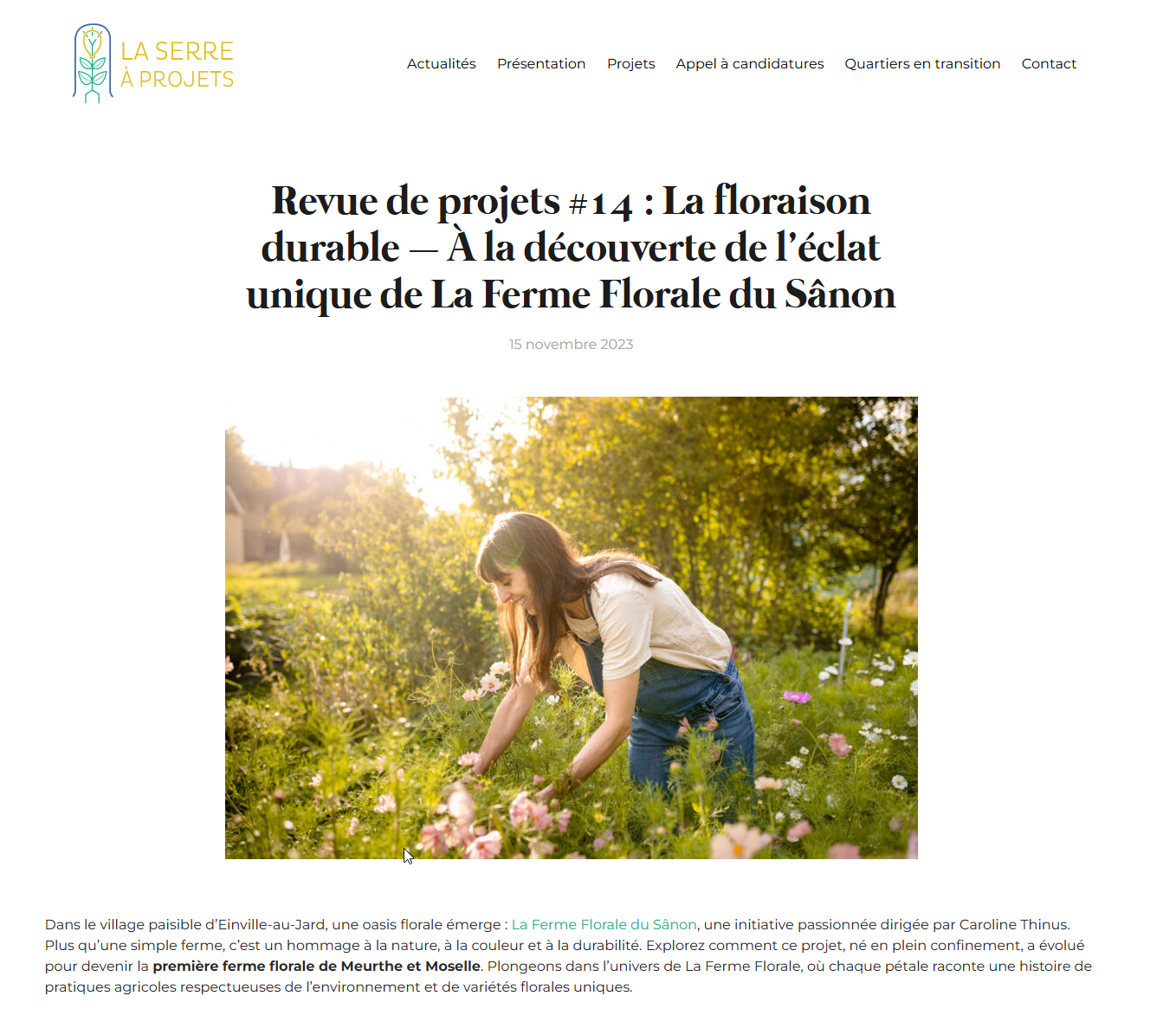 revue projet 14 la floraison durable